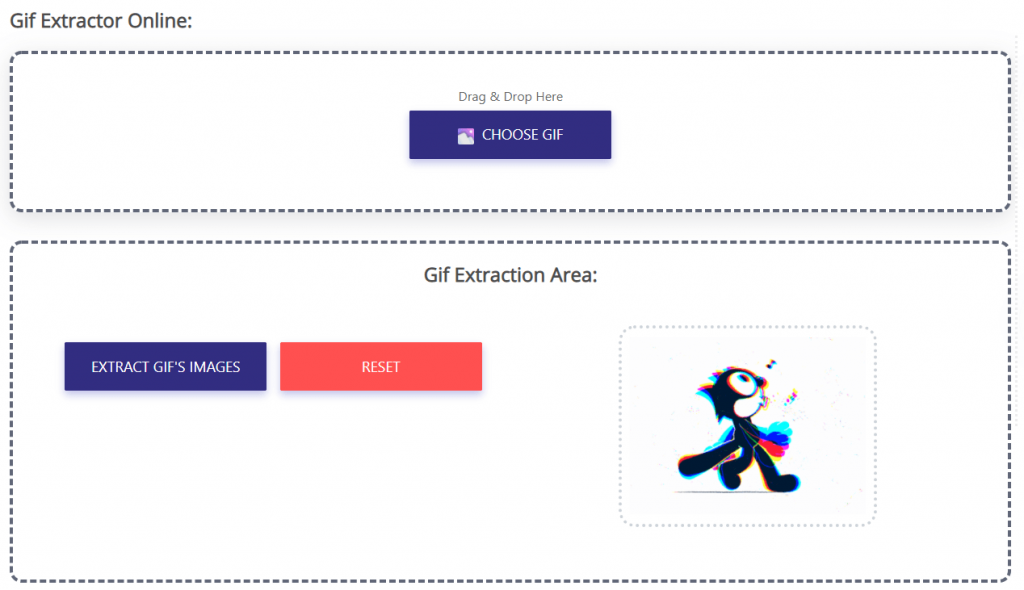 Extract GIF's image - How to Extract Images from GIF online for Free