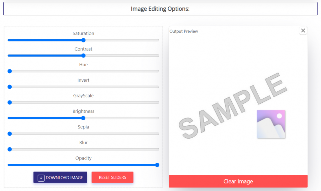 Image editing options - How to Edit Image for Free