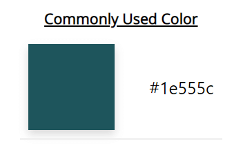 commonly used colors
